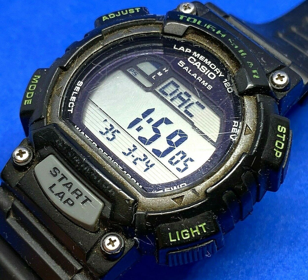 CASIO STL-S100H Mens Black Tough Solar Digital Alarm Chrono Quartz Watch Hours