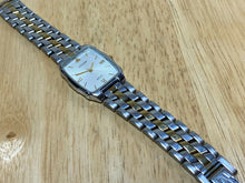 Load image into Gallery viewer, Vintage Citizen Azteca Men 50m Silver Barrel Analog Quartz Watch Hour~New Batter
