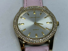Load image into Gallery viewer, Gino Milano Lady Rhinestone Gold Tone Pink Analog Quartz Watch Hours~New Battery
