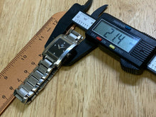Load image into Gallery viewer, ESQ Movado E5298 Lady Steel Black Rectangle Analog Quartz Watch Hour~New Battery

