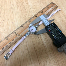 Load image into Gallery viewer, BCBGirls Lady MOP Dial Rhinestone Leather Analog Quartz Watch Hours~New Battery
