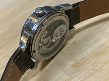 Load image into Gallery viewer, Stuhrling Men Lady 20J Silver Skeleton Leather Self-Wind Automatic Watch Hours
