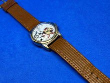 Load image into Gallery viewer, VTG Armitron TAZMANIAN DEVIL Leather Analog Quartz Musical Watch Hour~New Batter
