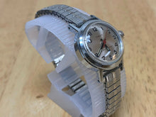 Load image into Gallery viewer, Vintage Timex Lady Classic Silver Stretch Beefy Hand-Wind Mechanical Watch Hours
