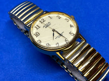 Load image into Gallery viewer, Vintage Acqua By Timex Men Gold Tone Stretch Analog Quartz Watch Hour~New Batter
