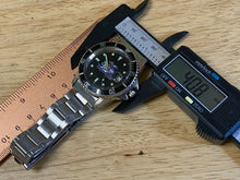 Load image into Gallery viewer, VTG Miller Men Submariner-Style Black Silver Analog Quartz Watch Hour~New Batter

