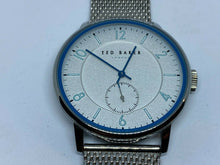Load image into Gallery viewer, Ted Baker London Men Silver Mesh Small Seconds Analog Quartz Watch Hour~New Batt
