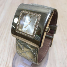 Load image into Gallery viewer, Stunning GUESS All Gold Tone Rhinestone Square Analog Quartz Watch Hour~New Batt
