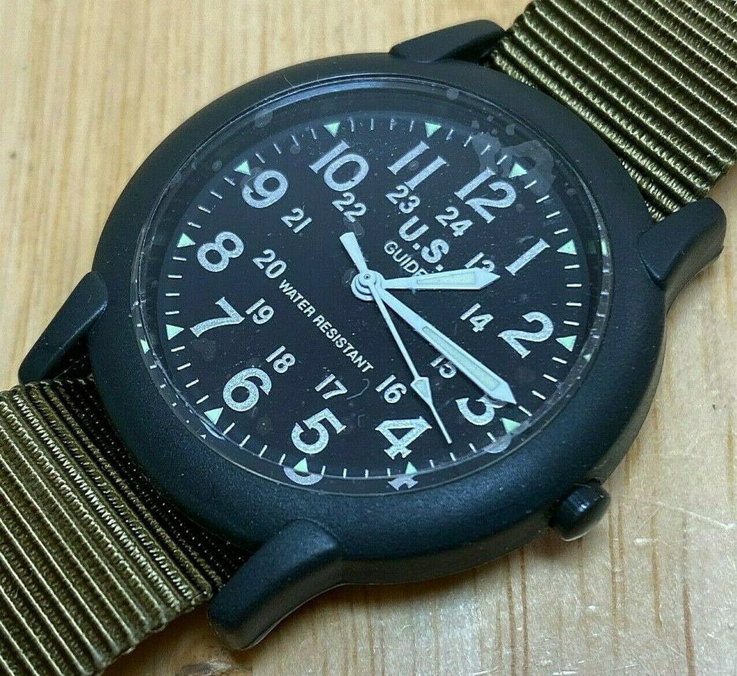 UNUSED US Guide Men Lady Ultra Light Military Analog Quartz Watch Hours~New Batt