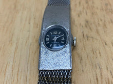 Load image into Gallery viewer, Vintage Destino Lady Silver Mesh Bracelet 17J Hand-Wind Mechanical Watch Hours
