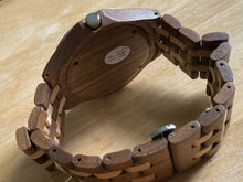 Load image into Gallery viewer, Nice Military Dila Mens Solid Wood Analog Quartz Watch Hours~Date~New Battery
