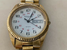 Load image into Gallery viewer, VTG Wittnauer Men Military Dial Fluted Bezel Analog Quartz Watch Hour~New Batter
