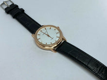 Load image into Gallery viewer, Unused MREURIO Men Rose Gold Tone Leather Band Analog Quartz Watch Hour~New Batt
