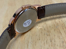 Load image into Gallery viewer, Japan Movt Men Leather Gold Tone Rhinestone Analog Quartz Watch Hour~New Battery
