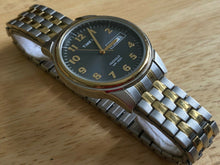 Load image into Gallery viewer, Timex Indiglo Mens 30m Dual Tone Analog Quartz Watch Hours~Day Date~New Battery
