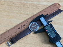 Load image into Gallery viewer, VTG Timex Mercury Men Silver Brown Original Bnad Hand-Wind Mechanical Watch Hour
