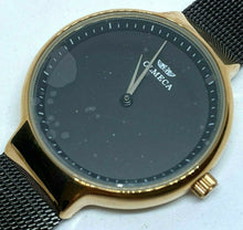 Load image into Gallery viewer, Unused OLMECA Lady Rose Gold Tone Black Mesh Analog Quartz Watch Hour~New Batter
