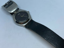 Load image into Gallery viewer, Retro Swatch Irony Swiss Steel Black Leather Analog Quartz Watch Hour~New Batter
