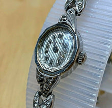 Load image into Gallery viewer, VTG Bulova Lady 10k RGP GF Band 3 Real Diamonds Hand-Wind Mechanical Watch Hours
