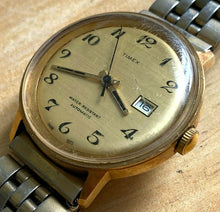 Load image into Gallery viewer, Vintage Timex Viscount Mens Gold Tone Self-Wind Automatic Mechanical Watch Hours
