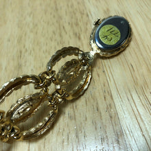 Load image into Gallery viewer, Vintage A Propos Thick Chain Necklace Gold Tone Hand-Winding Pendant Watch Hours
