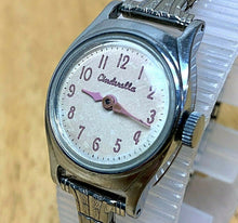 Load image into Gallery viewer, VTG US Time WDP Disney Cinderella Lady Stretch Hand-Wind Mechanical Watch Hours
