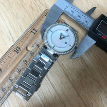 Load image into Gallery viewer, Kenneth Cole Lady Silver Rhinestone MOP Analog Quartz Watch Hour~Date~New Batter
