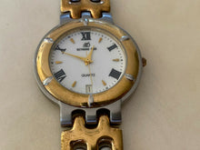 Load image into Gallery viewer, Raymond Dior Swiss Men 18k Gold Plated Analog Quartz Watch Hour~Date~New Battery
