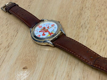 Load image into Gallery viewer, VTG Sesame Street Fantasia Gold Tone Analog Quartz Musical Watch Hour~New Batter
