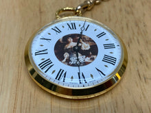 Load image into Gallery viewer, Vintage Pepsi Cola Gold Tone Slim Swiss Hand-Wind Mechanical Pocket Watch Hours
