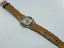 Load image into Gallery viewer, Retro 2002 Swatch Swiss IP36 Mens Leather Analog Quartz Watch Hours~New Battery
