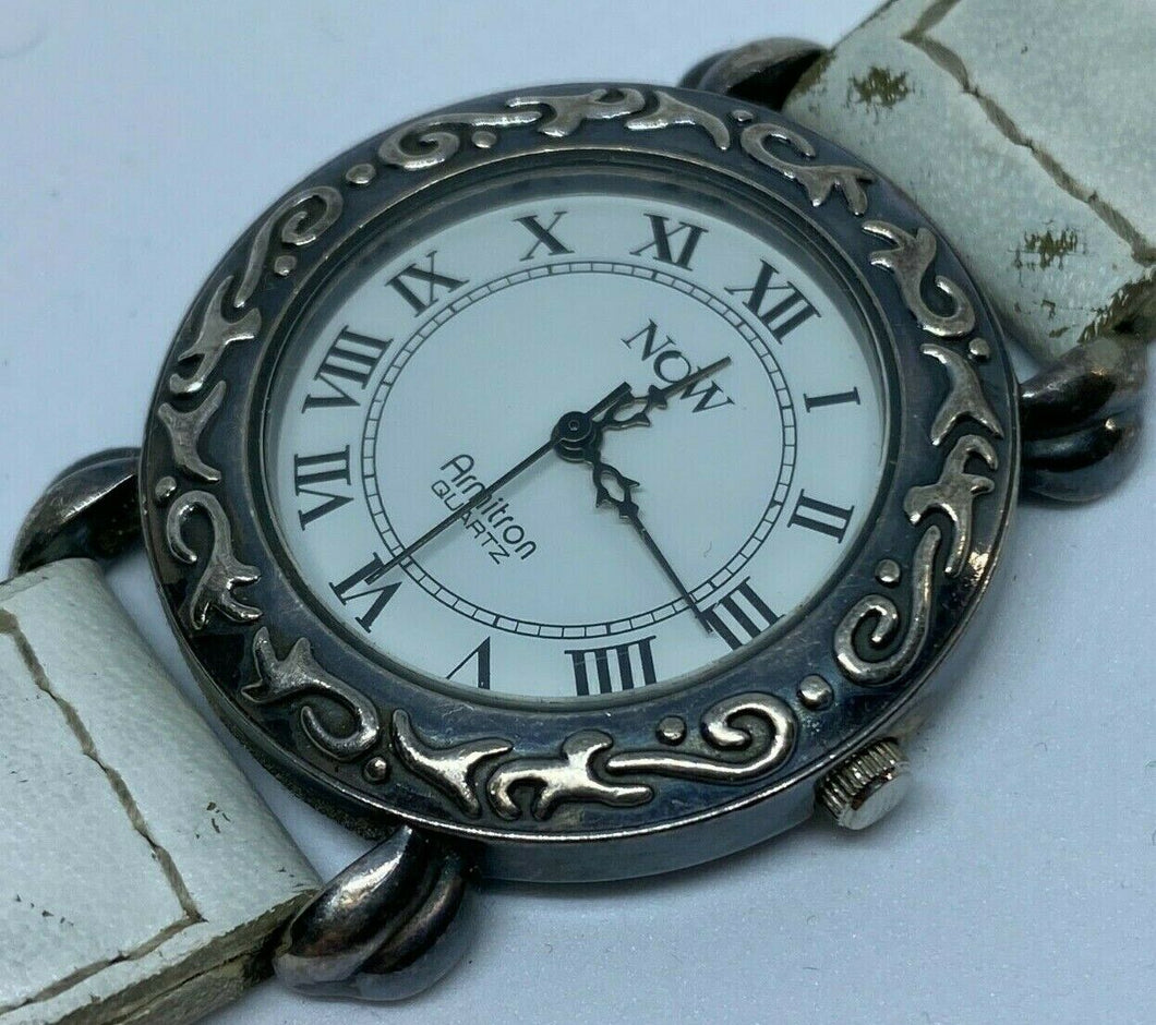 Vintage Armitron Now Men Lady Fancy Bezel Analog Quartz Watch Hours~New Battery