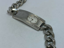 Load image into Gallery viewer, VTG Caravelle Bulova Lady Thick Chain Bracelet Hand-Wind Mechanical Watch Hours
