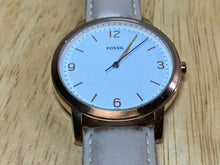 Load image into Gallery viewer, Fossil Blake FS5430 Men Rose Gold Tone Leather Analog Quartz Watch Hour~New Batt
