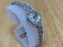 Load image into Gallery viewer, Stunning VTG Creation Lady Silver Swiss Cocktail Hand-Wind Mechanical Watch Hour
