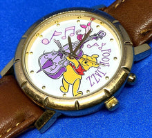 Load image into Gallery viewer, Vintage Timex Disney Pooh Jazz Men Musical Analog Quartz Watch Hours~New Battery
