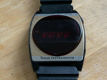 Load image into Gallery viewer, Rare Vintage Texas Instruments Mens Plastic RED LED Digital Watch Hours~Date
