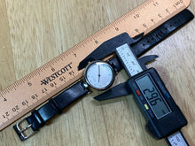 Load image into Gallery viewer, Skagen Lady 30m Rhinestone Steel Leather Analog Quartz Watch Hours~New Battery
