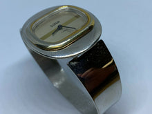 Load image into Gallery viewer, VTG Sutton Lady 17 Jewels Dual Tone Cuff Bangle Hand-Wind Mechanical Watch Hours
