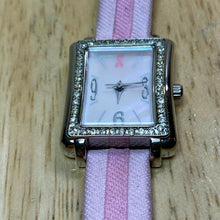 Load image into Gallery viewer, Vintage BMW Lady Pink Ribbon Rhinestone Analog Quartz Watch Hour~New Battery
