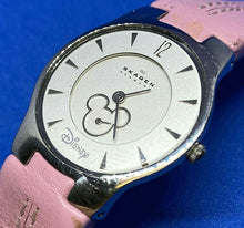 Load image into Gallery viewer, Skagen Disney Mickey Lady Small Second Thin Analog Quartz Watch Hour~New Battery
