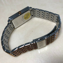 Load image into Gallery viewer, Kenneth Cole KC4622 Dual Tone Steel Rectangle Analog Quartz Watch Hours~New Batt
