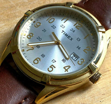Load image into Gallery viewer, Timex Mens Military Dial Gold-Silver Analog Quartz Watch Hours~Date~New Battery
