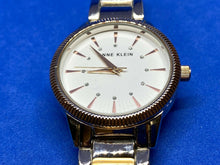 Load image into Gallery viewer, Anne Klein AK/3057 Dual Tone White Dial Analog Quartz Watch Hours~New Battery
