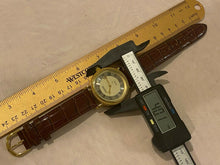 Load image into Gallery viewer, Kessaris Mens Gold Tone Fluted Bezel Roman Self-Wind Automatic Watch Hours~Date
