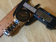 Load image into Gallery viewer, Anne Klein Men Gold Tone Black Real Diamond Analog Quartz Watch Hour~New Batter
