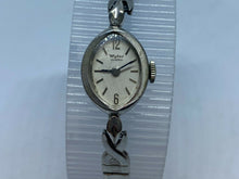 Load image into Gallery viewer, Vintage Wyler Lady Silver Cocktail Stretch Swiss Hand-Wind Mechanical Watch Hour
