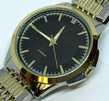 Load image into Gallery viewer, Stunning FMD Mens Dual Tone Real Diamond Analog Quartz Watch Hours~New Battery
