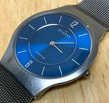 Load image into Gallery viewer, Skagen Denmark Mens 30m Thin Titanium Analog Quartz Watch Hours~Date~New Battery
