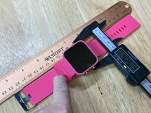 Load image into Gallery viewer, Mirror 1:Face Square Pink Modern Blue LED Digital Quartz Watch Hours~New Battery
